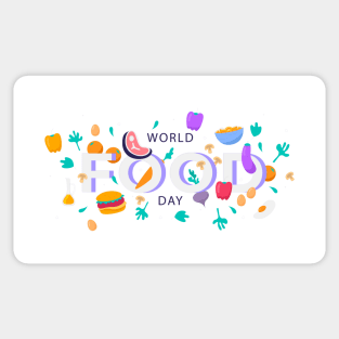 World Food Day Elements Sticker